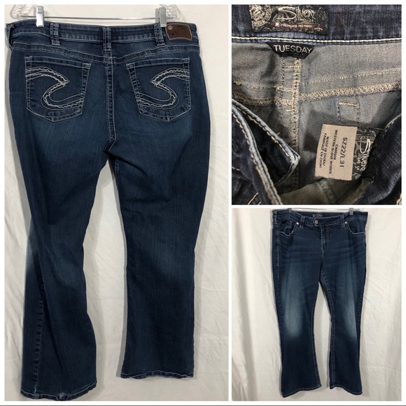 silver jeans size 22
